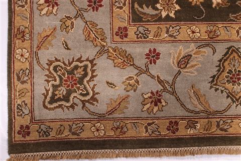 Jaipur Brown Hand Knotted 91 X 1110 Area Rug 301-30812 Image 1