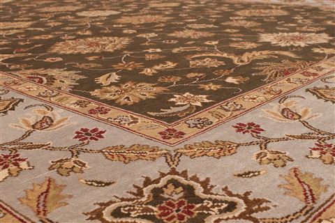 Jaipur Brown Hand Knotted 91 X 1110 Area Rug 301-30812 Image 2
