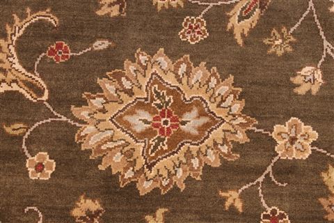 Jaipur Brown Hand Knotted 91 X 1110 Area Rug 301-30812 Image 8