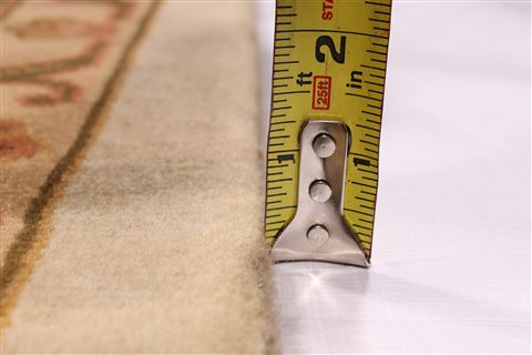 Kashan Beige Hand Knotted 86 X 115 Area Rug 301-30818 Image 6