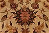 Kashan Beige Hand Knotted 86 X 115  Area Rug 301-30818 Thumb 7