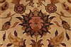 Kashan Beige Hand Knotted 86 X 115 Area Rug 301-30818 Thumb 7