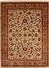 Kashan Beige Hand Knotted 86 X 115 Area Rug 301-30818 Thumb 0