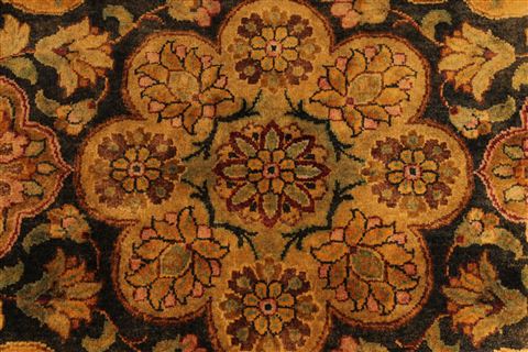 Jaipur Black Hand Knotted 91 X 114 Area Rug 301-30819 Image 8