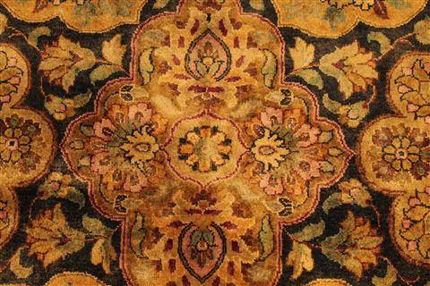 Jaipur Black Hand Knotted 91 X 114 Area Rug 301-30819 Image 9