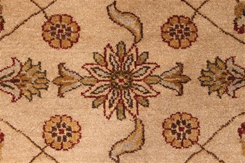 Jaipur Beige Hand Knotted 83 X 112 Area Rug 301-30821 Image 4