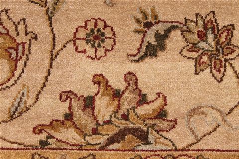 Jaipur Beige Hand Knotted 83 X 112 Area Rug 301-30821 Image 9