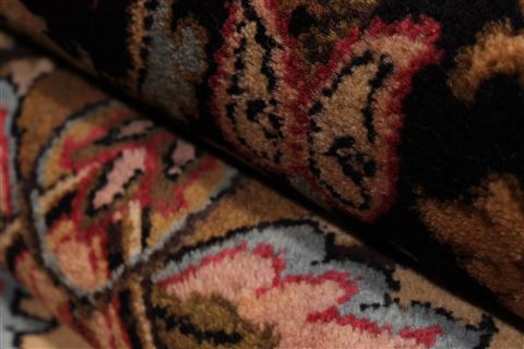 Sarouk Yellow Hand Knotted 91 X 120 Area Rug 301-30822 Image 8