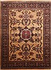 Sarouk Yellow Hand Knotted 91 X 120 Area Rug 301-30822 Thumb 0