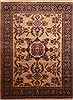 Sarouk Yellow Hand Knotted 91 X 120  Area Rug 301-30822 Thumb 0