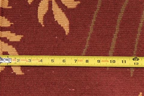 Indo-Tibetan Red Hand Knotted 94 X 123 Area Rug 301-30831 Image 3