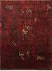 Indo-Tibetan Red Hand Knotted 89 X 115  Area Rug 301-30833 Thumb 0