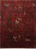 Indo-Tibetan Red Hand Knotted 89 X 115 Area Rug 301-30833 Thumb 0