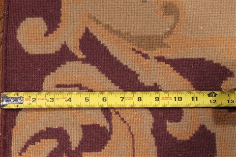 Indo-Tibetan Red Hand Knotted 89 X 1110 Area Rug 301-30835 Image 5