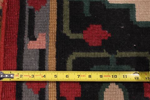 Kashan Red Hand Knotted 811 X 1110  Area Rug 301-30840 Image 4