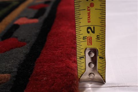 Kashan Red Hand Knotted 811 X 1110  Area Rug 301-30840 Image 5