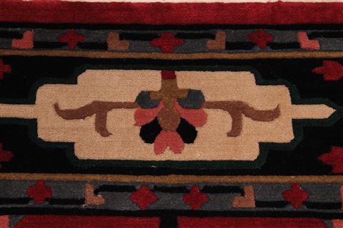 Kashan Red Hand Knotted 811 X 1110  Area Rug 301-30840 Image 9