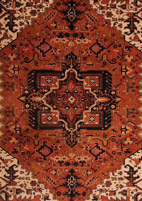 Heriz Brown Hand Knotted 1011 X 168 Area Rug 400-30845 Image 1