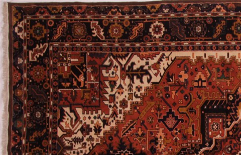 Heriz Brown Hand Knotted 1011 X 168 Area Rug 400-30845 Image 2