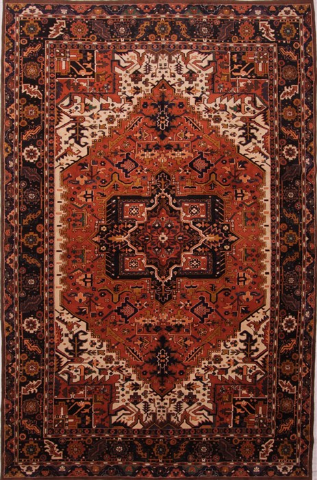 Heriz Brown Hand Knotted 1011 X 168 Area Rug 400-30845 Image 0