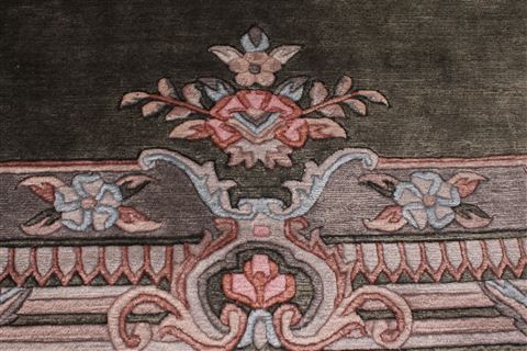 Modern Green Hand Knotted 80 X 117 Area Rug 301-30849 Image 2