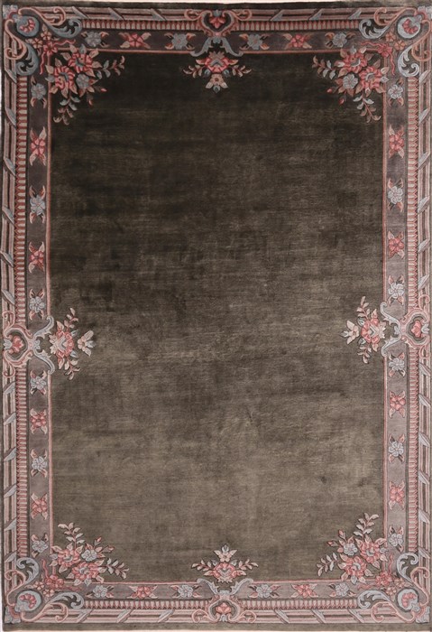 Modern Green Hand Knotted 80 X 117 Area Rug 301-30849 Image 0