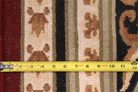 Modern Red Hand Knotted 87 X 118 Area Rug 301-30852 Image 3