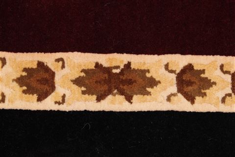 Modern Red Hand Knotted 87 X 118 Area Rug 301-30852 Image 7