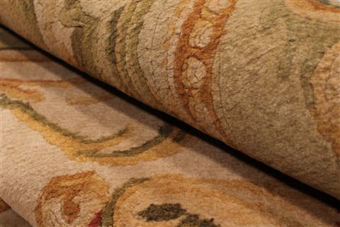 Tibetan Yellow Hand Knotted 90 X 120 Area Rug 301-30853 Image 4