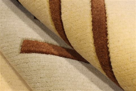 Indo-Tibetan Yellow Hand Knotted 89 X 1110 Area Rug 301-30855 Image 4