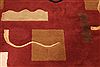 Indo-Tibetan Red Hand Knotted 93 X 121 Area Rug 301-30861 Thumb 7