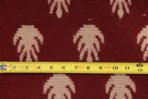 Gabbeh Red Hand Knotted 91 X 1111 Area Rug 301-30862 Image 3