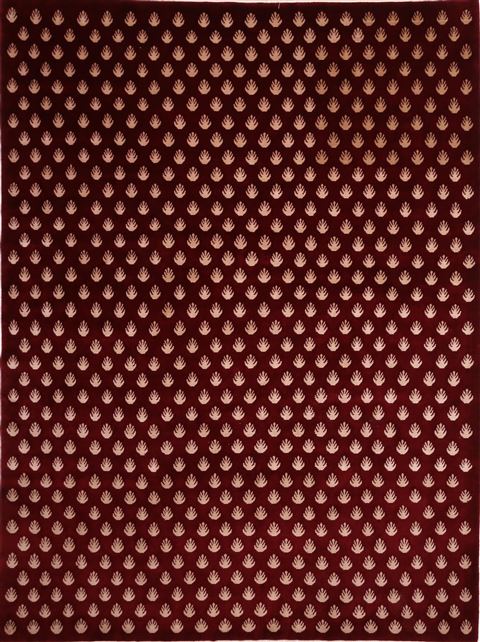 Gabbeh Red Hand Knotted 91 X 1111 Area Rug 301-30862 Image 0