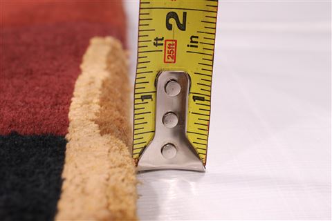 Indo-Tibetan Red Hand Knotted 90 X 121 Area Rug 301-30874 Image 4