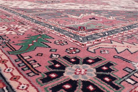 Heriz Beige Hand Knotted 100 X 145 Area Rug 301-30878 Image 2