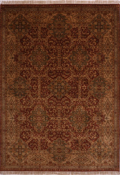 Jaipur Red Hand Knotted 100 X 139 Area Rug 301-30880 Image 0