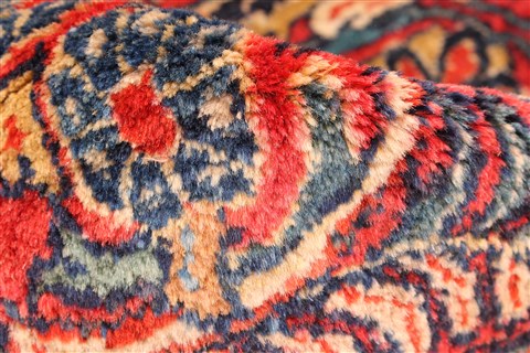 Sarouk Blue Hand Knotted 103 X 179  Area Rug 256-30884 Image 12