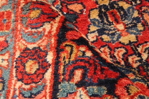 Sarouk Blue Hand Knotted 103 X 179  Area Rug 256-30884 Image 14