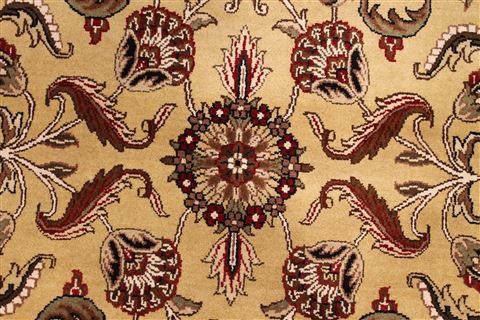 Jaipur Yellow Hand Knotted 100 X 143 Area Rug 301-30885 Image 4