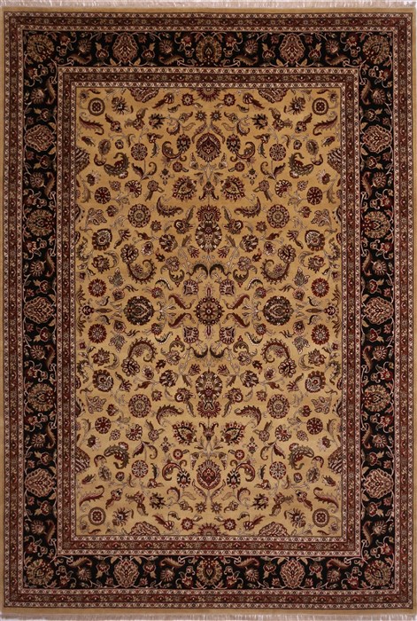 Jaipur Yellow Hand Knotted 100 X 143 Area Rug 301-30885 Image 0
