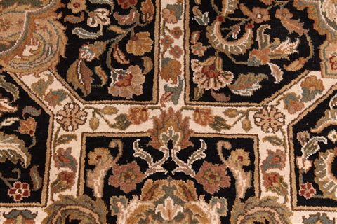 Jaipur Black Hand Knotted 100 X 143 Area Rug 301-30887 Image 5