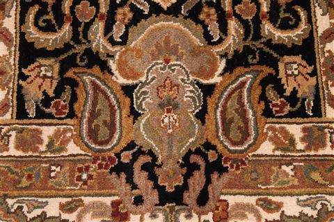 Jaipur Black Hand Knotted 100 X 143 Area Rug 301-30887 Image 7