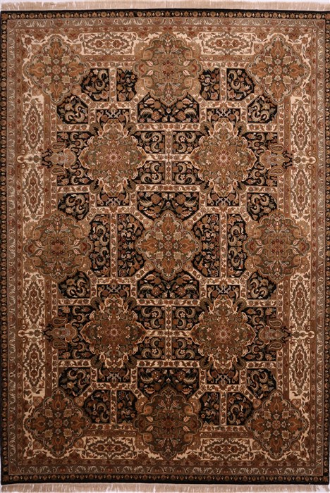 Jaipur Black Hand Knotted 100 X 143 Area Rug 301-30887 Image 0