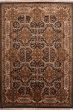 Jaipur Black Hand Knotted 10'0" X 14'3"  Area Rug 301-30887