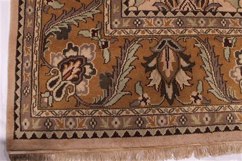 Jaipur Beige Hand Knotted 100 X 142 Area Rug 301-30892 Image 1