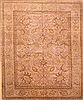 Pishavar Beige Hand Knotted 129 X 159 Area Rug 256-30898 Thumb 0