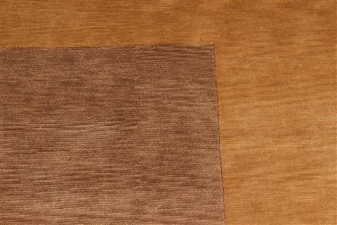 Indo-Tibetan Yellow Hand Knotted 99 X 139 Area Rug 301-30902 Image 5