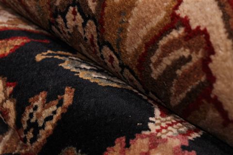 Jaipur Black Hand Knotted 100 X 141 Area Rug 301-30903 Image 9