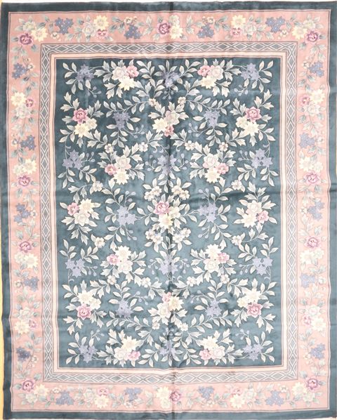 Aubusson Beige Hand Knotted 120 X 150 Area Rug 256-30907 Image 0