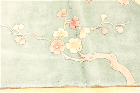 Asian Inspired Beige Hand Knotted 1010 X 179 Area Rug 256-30911 Image 6